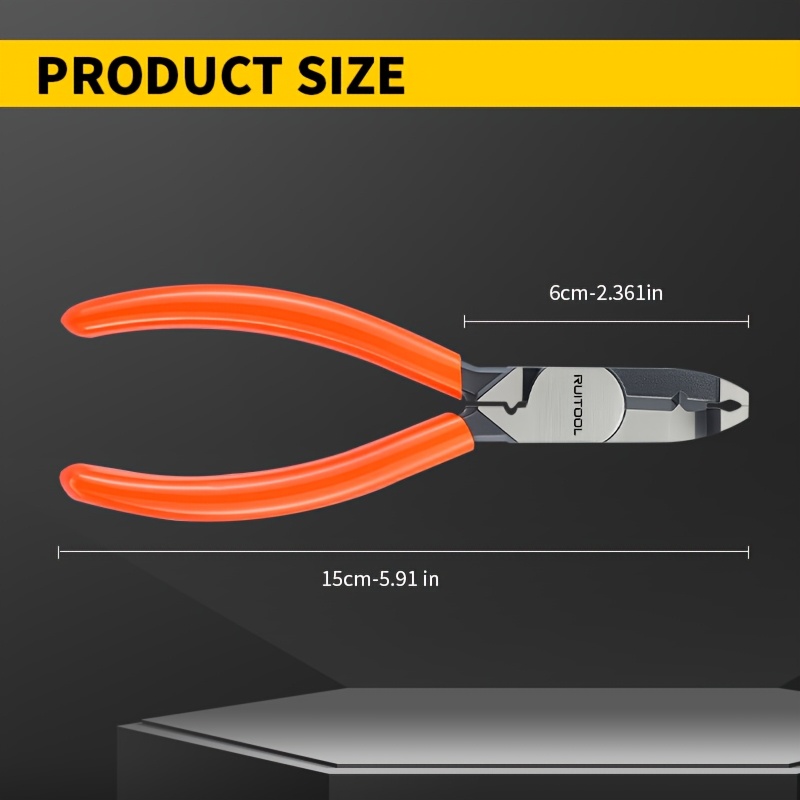 15.24 cm Screw Extractor Pliers, Multipurpose Stripped Screw Remover Tool with Unique Non-Slip Jaws for Home Renovation Repair Hand Tools