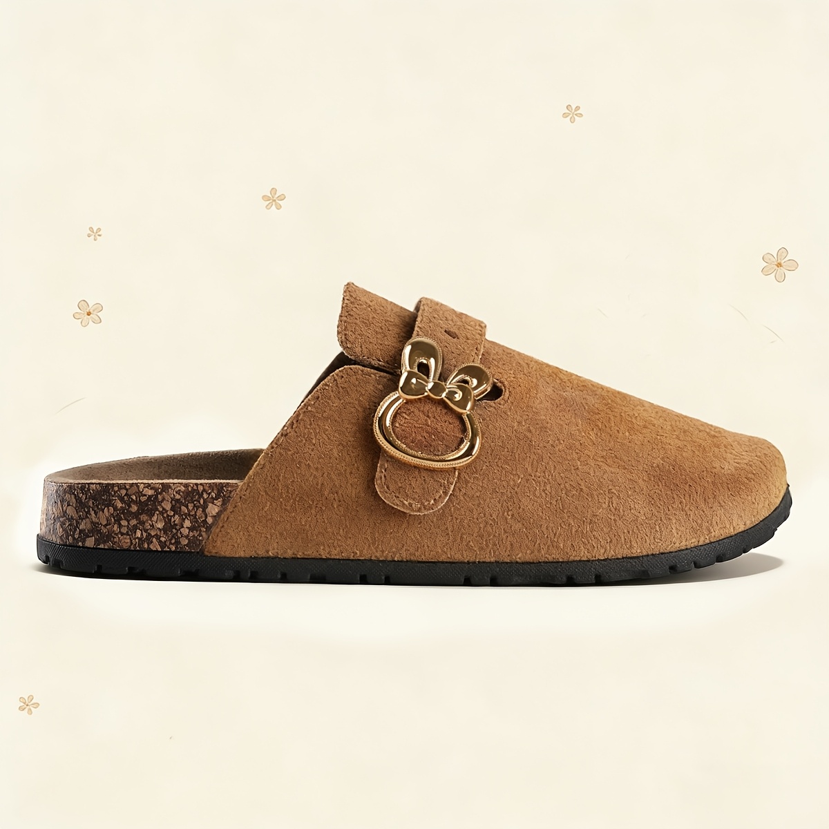 TEMU Summer Women's Mules, Detachable Buckles Backless Shoes For Daily , Women Shoes