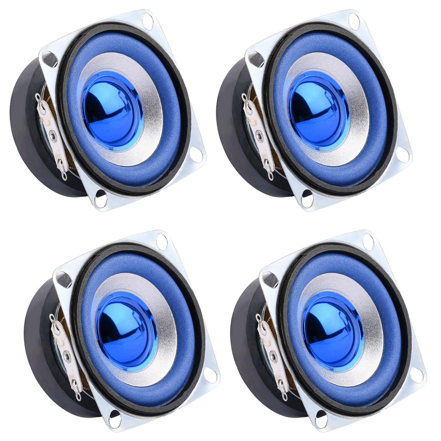 Temu – TEMU 2pcs/4pcs Pack 2in-52mm Full Range Speakers 4ohm 6w Stereo Speakers Suitable For Classroom Projects, Speaker Assembly, Home Theater And