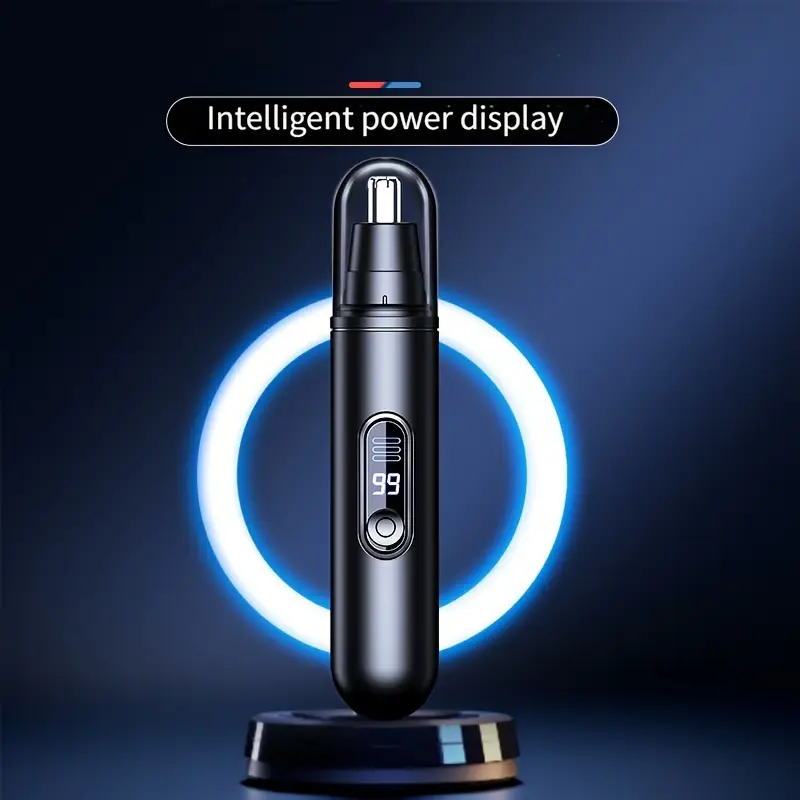 rechargeable electric nose hair trimmer for men women   quiet with led display     grooming and gift ideas birthday holidays Product details 0