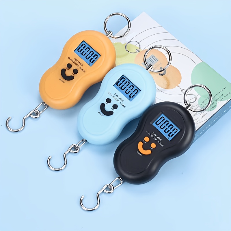 TEMU 1 Portable Led Backlit Fishing Scale With A Weight Capacity Of 50 Is A Must-have Tool For Travel Luggage Scales. Made Of Durable Plastic, Very