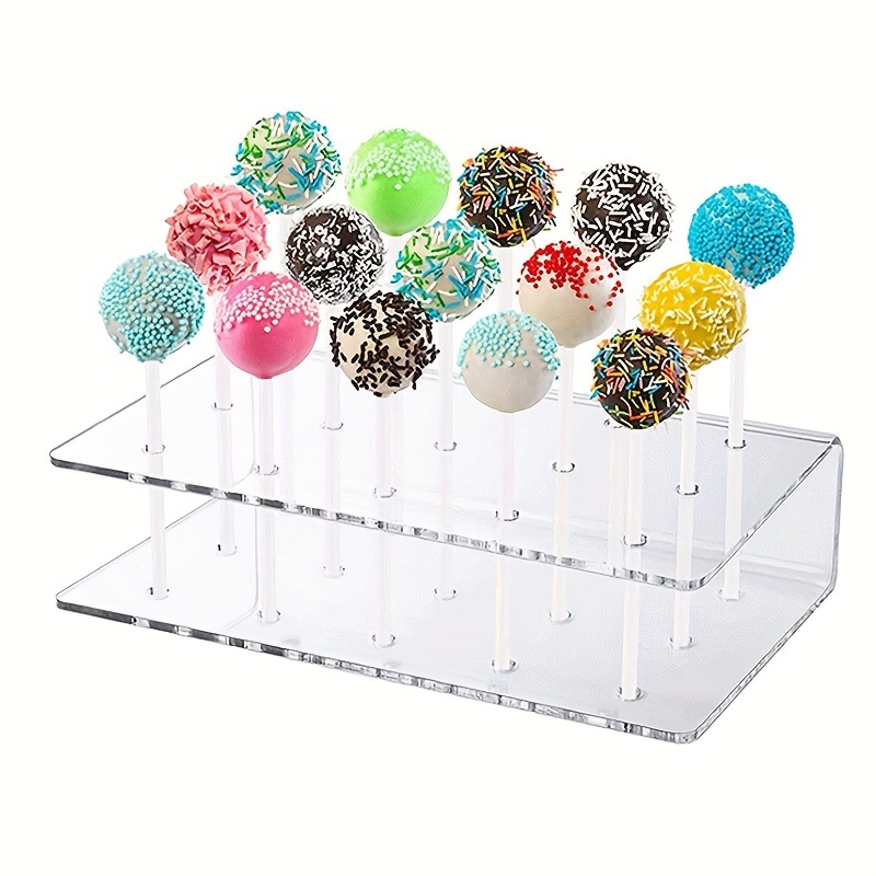 TEMU 15-hole Clear Acrylic Stand - U-shaped Display For Weddings, Birthdays & Parties