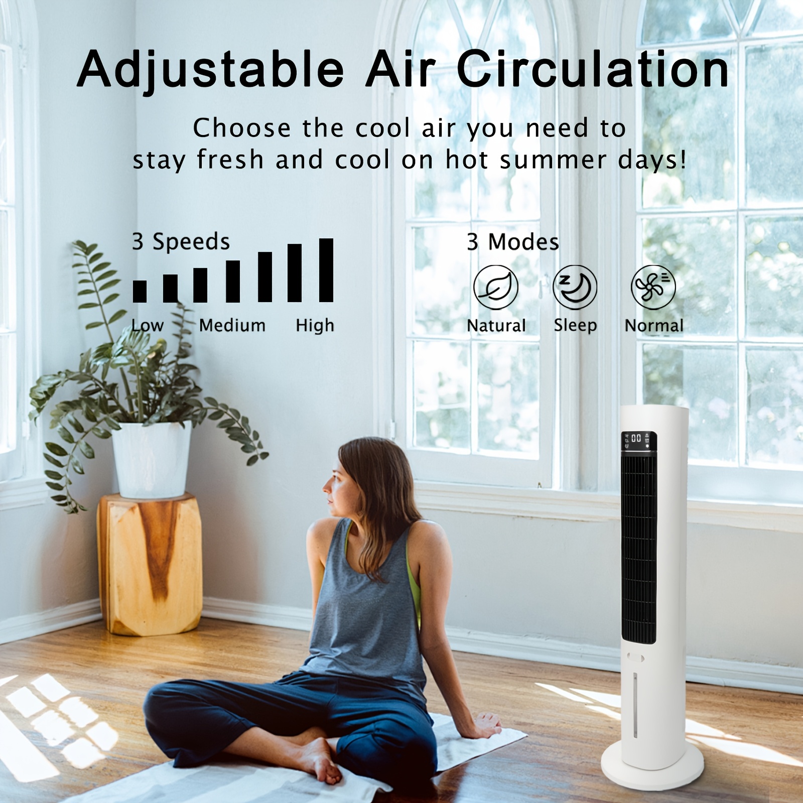 40 Inch Portable Air Conditioner Evaporative Air Cooler, Portable... product image 6