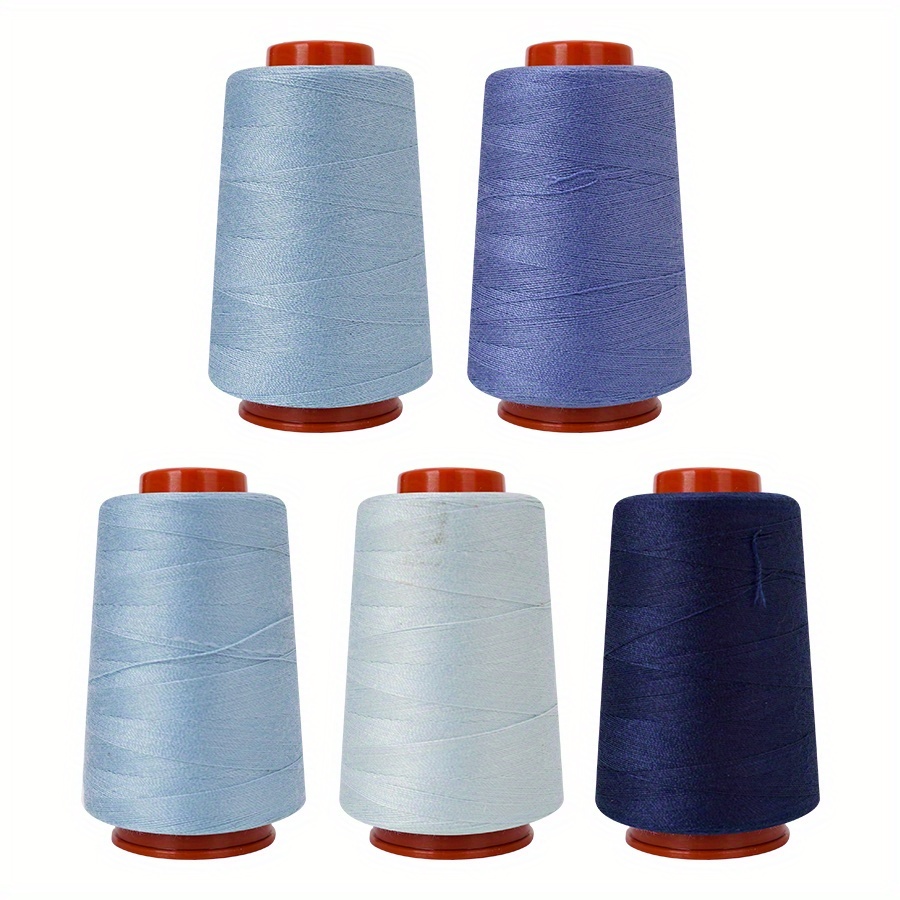 5pcs 800-yard Polyester Sewing Thread, Pagoda Color Thread, Sewing Machine Thread