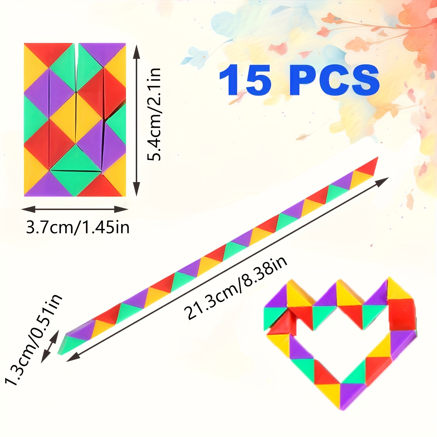 8/16/24piezas conjunto rompecabezas serpiente mini juguete Temu