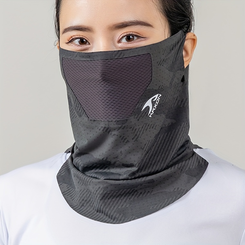 TEMU 1pc, Breathable Mask For Men And Women Summer Cycling, Breathable Mesh Design, Lightweight And Comfortable, Extended Neck Bib, Cycling Beanie