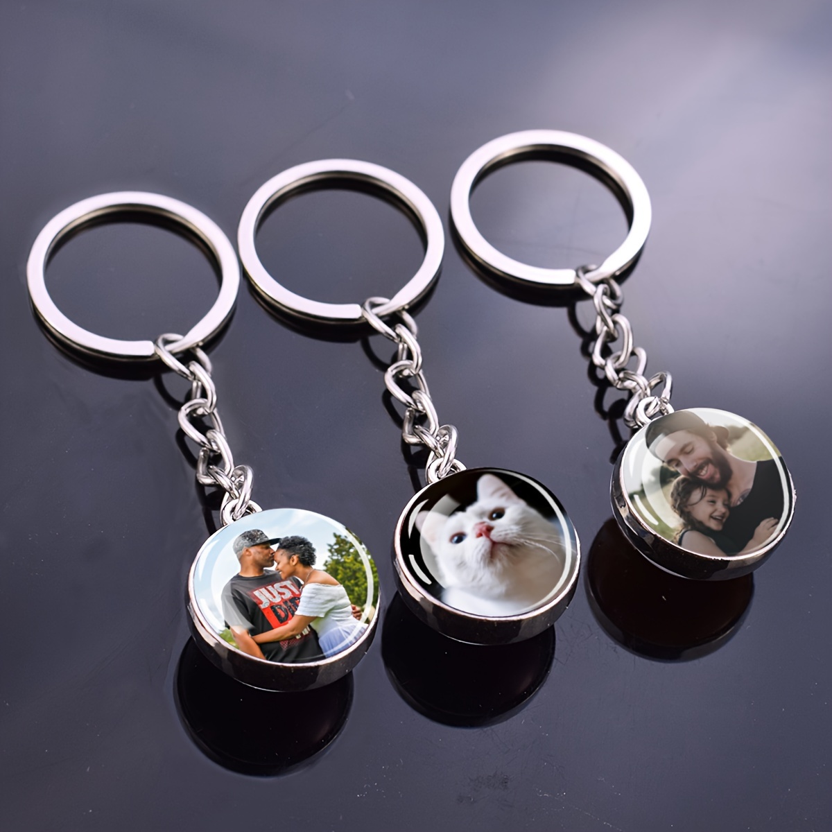 

Personalized Double-sided Keychain – Zinc Alloy Keyring Or Pet , Pendant Keychain For Men And , Unique And