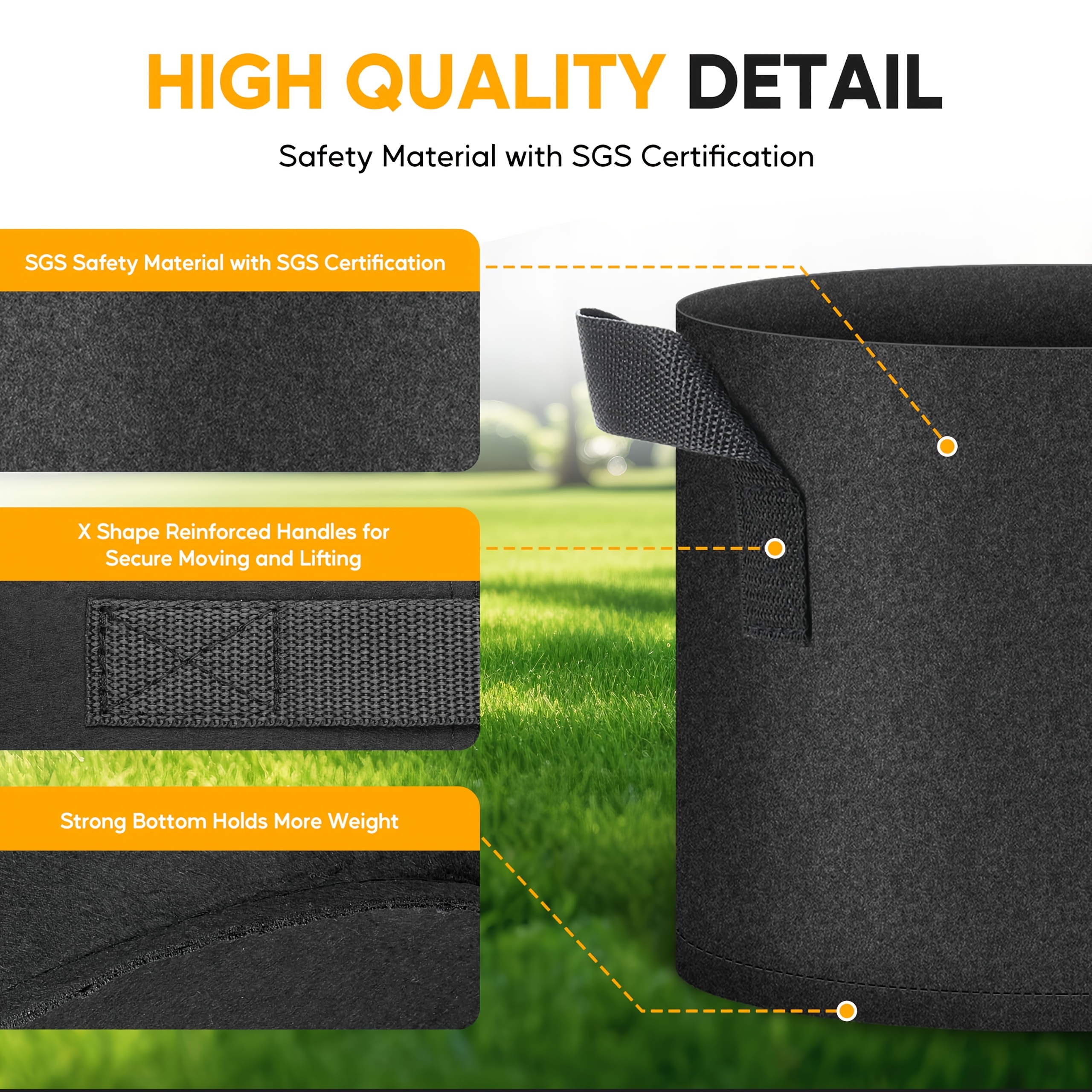 Fluffy Dream Heavy-Duty Plant Grow Bags