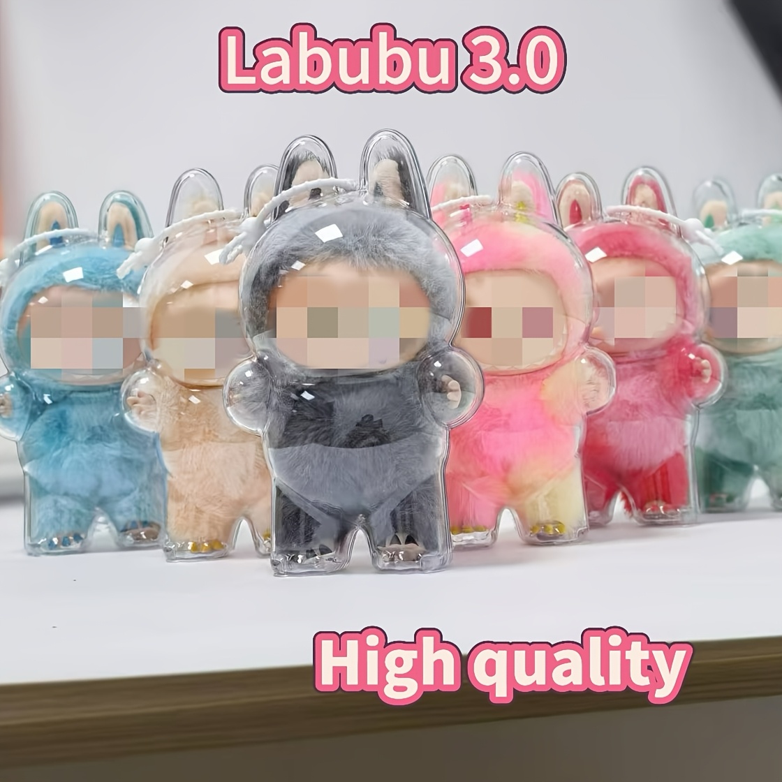 Acryl-Displaybox Transparent Für Labubu Schlüsselanhänger | Schutzhülle 15x8x5 Cm Staubdicht