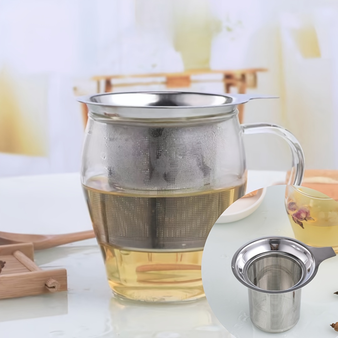 

1pc Advanced Tea Filter, Stainless Steel Mesh Tea Filter, Creative Tea Separator, Spice Dyeing Machine, Tea Set, Restaurant Kitchen Accessories