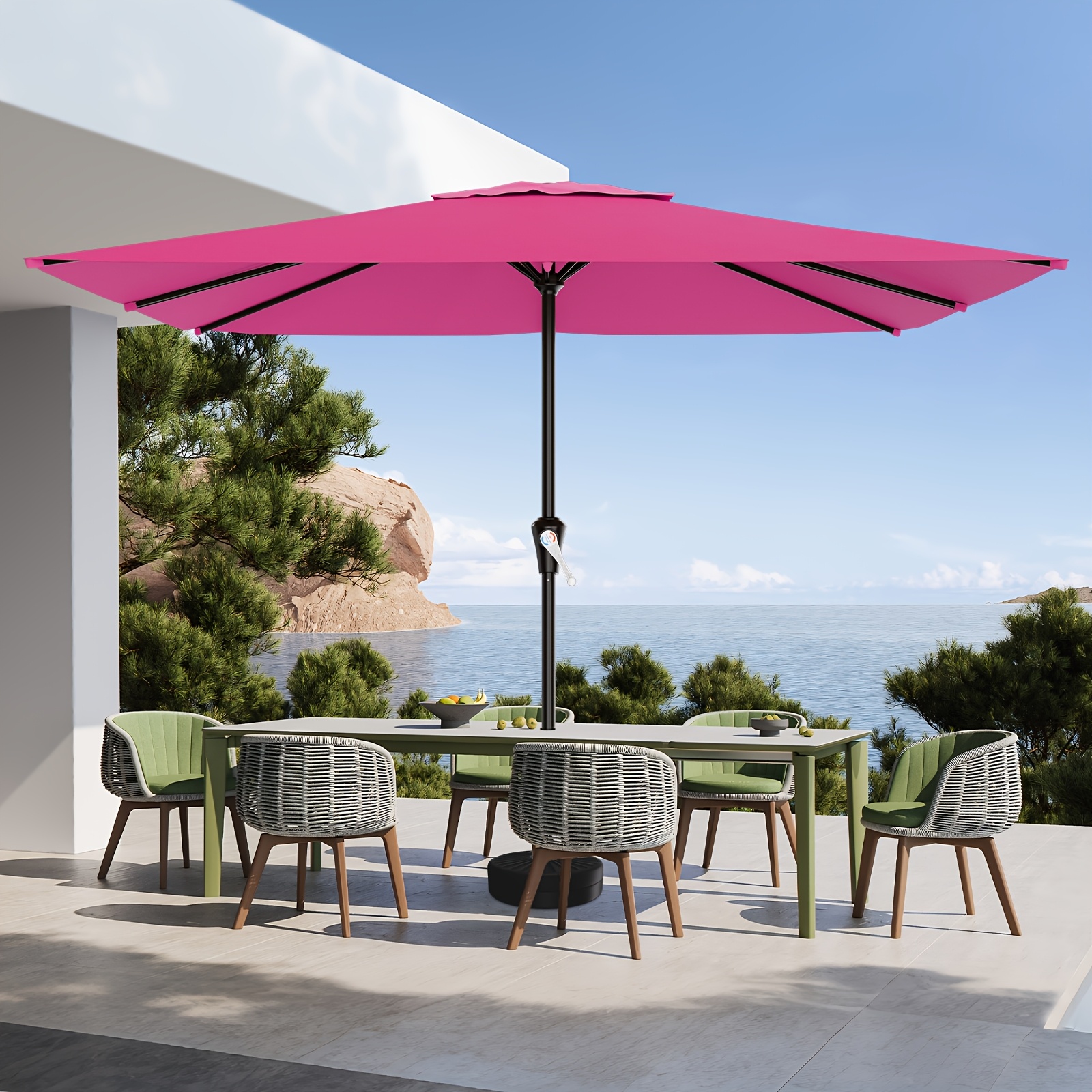 6.5 x10 rectangular patio umbrella 6 5x10 8x10ft rectangular patio umbrella heavy duty outdoor