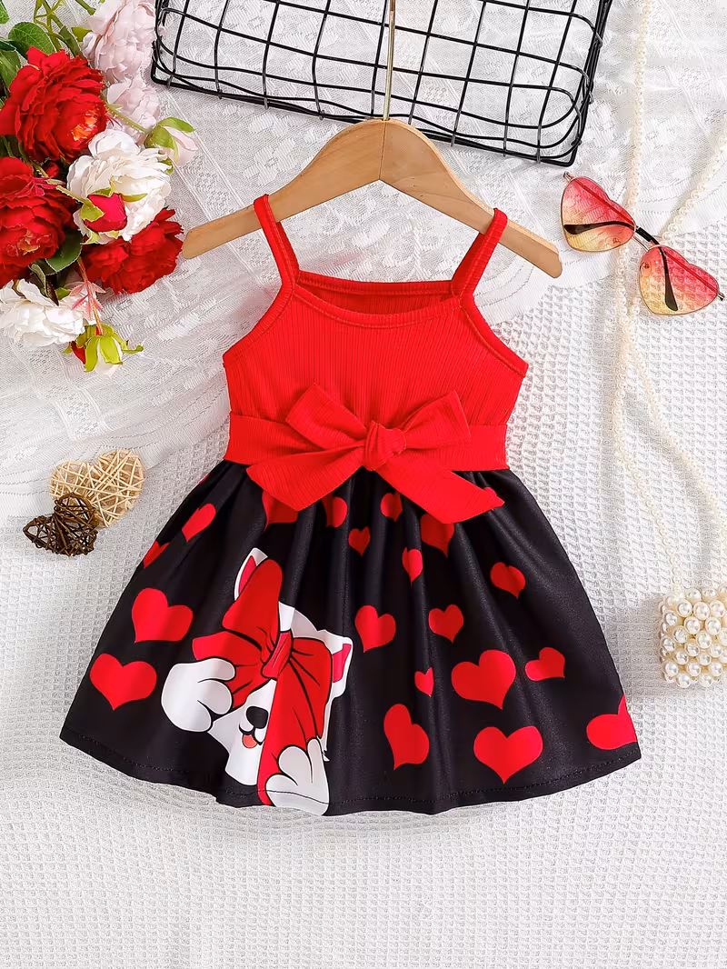 robe dété pour filles, robe décontractée pour bébé, robe à pour nouveau-né, vêtements pour enfants, tenue de robe pour bébé, robe et confortable manches, robe de mode douce avec ceinture, , décontractée, , , adaptée à toutes les occasions 1