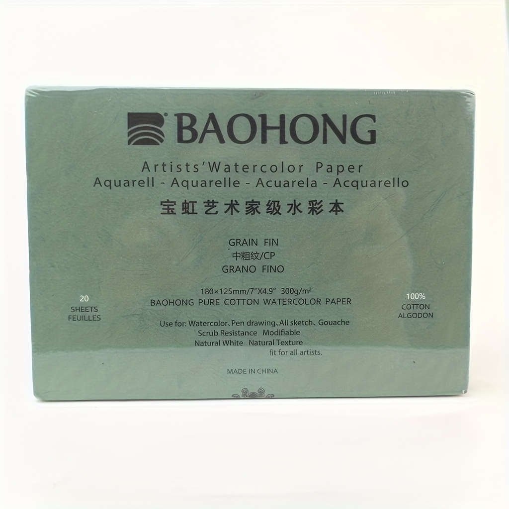     watercolor paper pad 32k   medium and coarse textures containing 20 sheets of cold pressed artists watercolor paper 100 acid free 300gsm   in   sizes