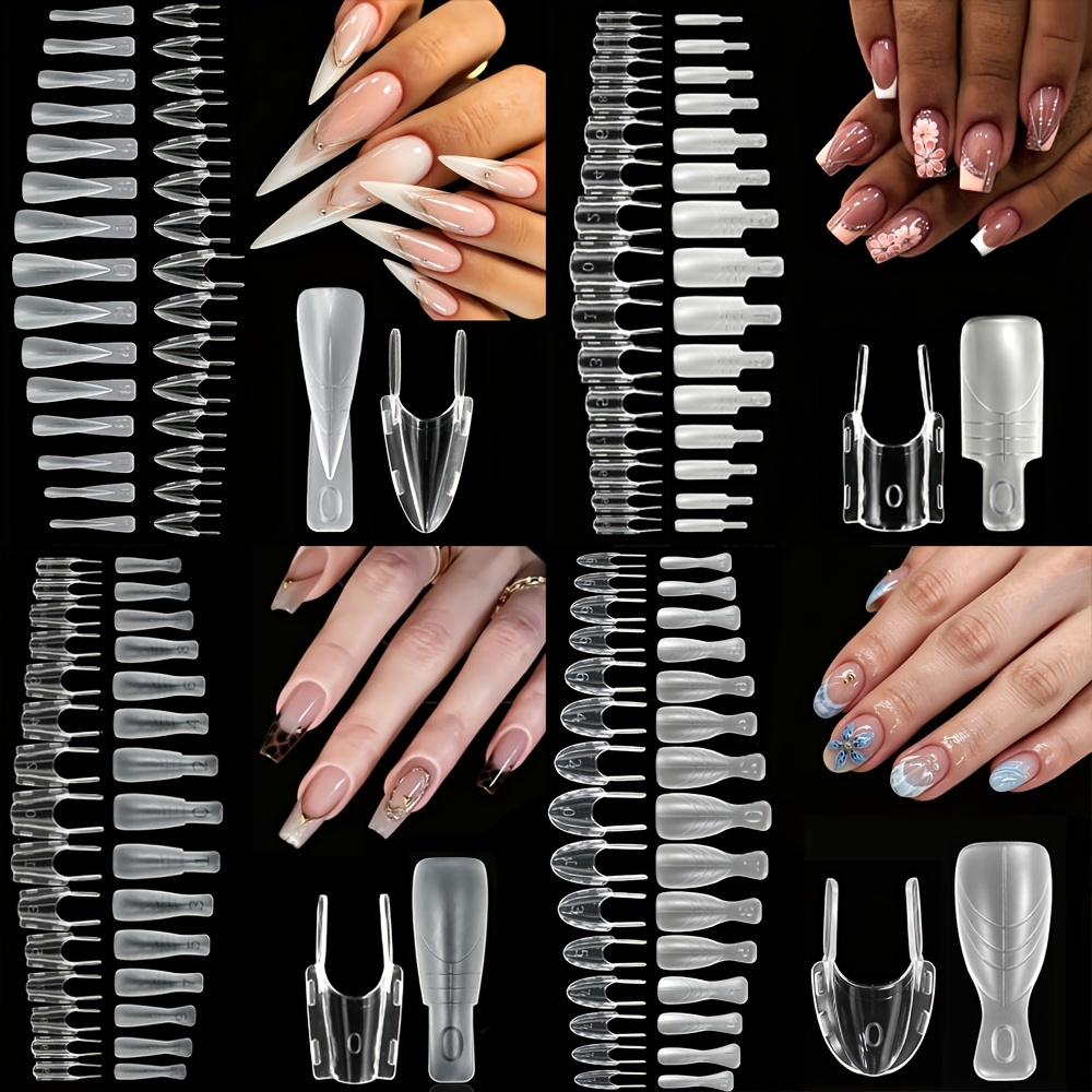 60pcs Double-Sided Handheld Abrasive Nail Lengthening Tools