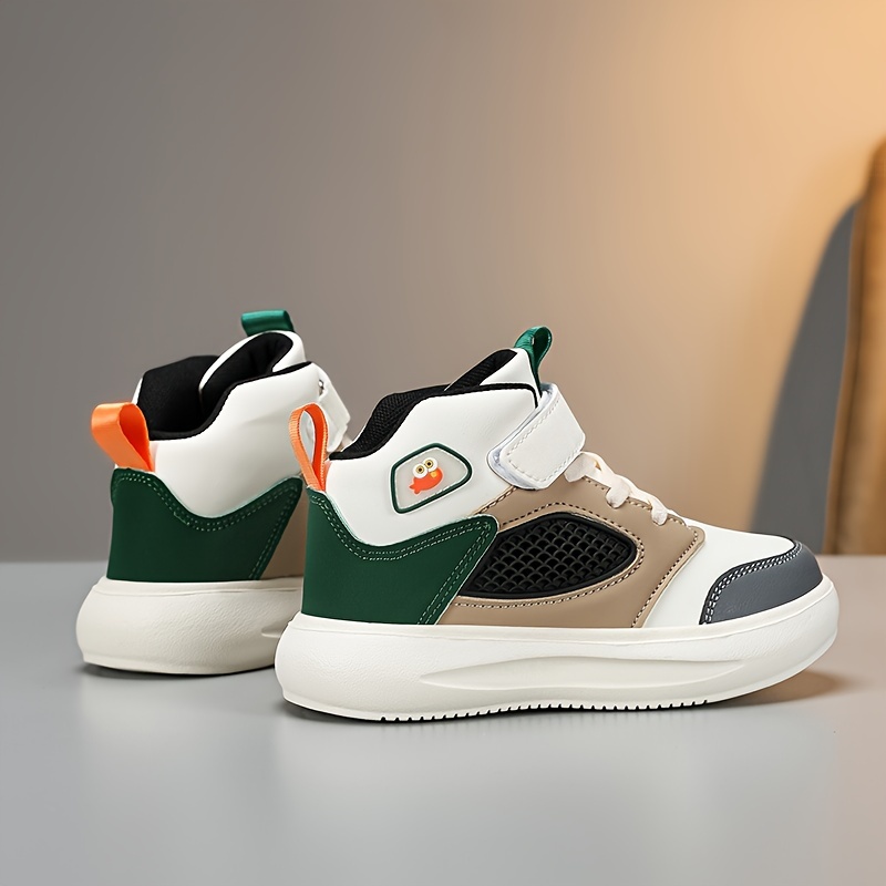 Zapatillas Altas Casuales para Niños, Calzado Atlético Transpirable para Actividades al Aire Libre y Uso Urbano