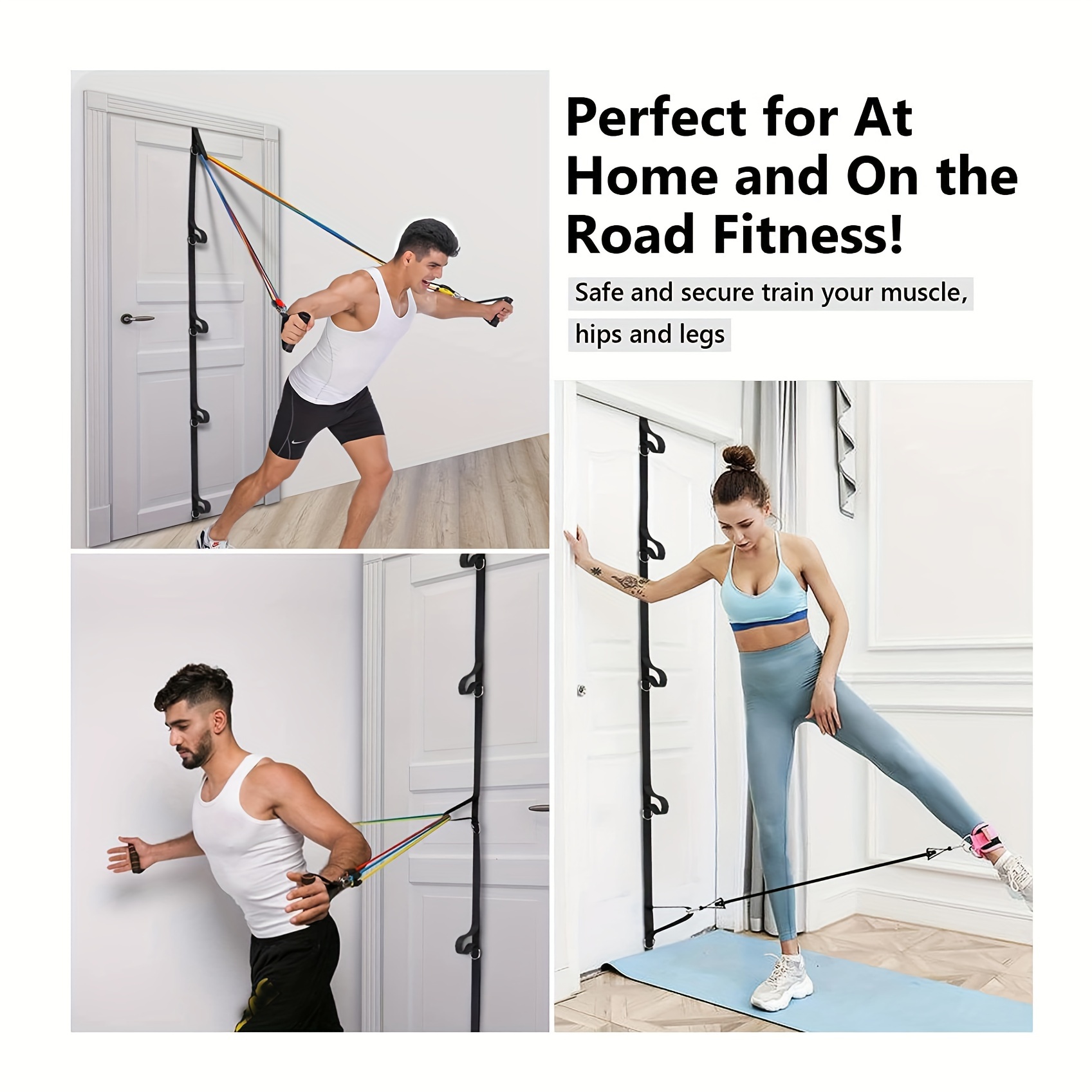 Multifunctional Fitness Elastic Resistance Rope Home - Temu