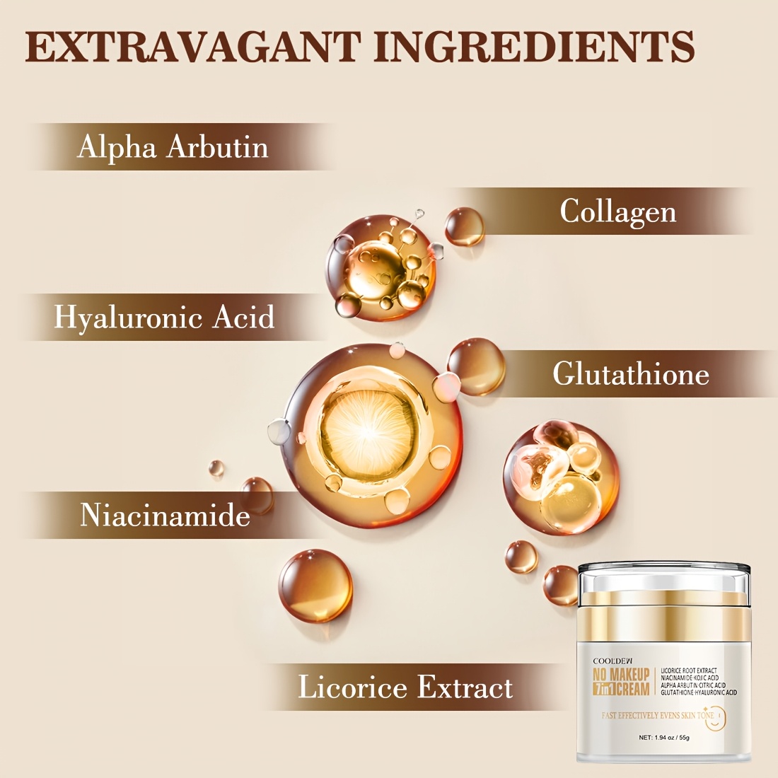 glutathione vitamin c niacinamide arbutin cream containing arbutin collagen