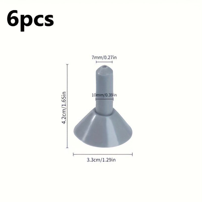 6pcs Durable Pp Insulated Camping Tent Pole Cap, Suitable For Outdoor Canopies And Camping Accessories