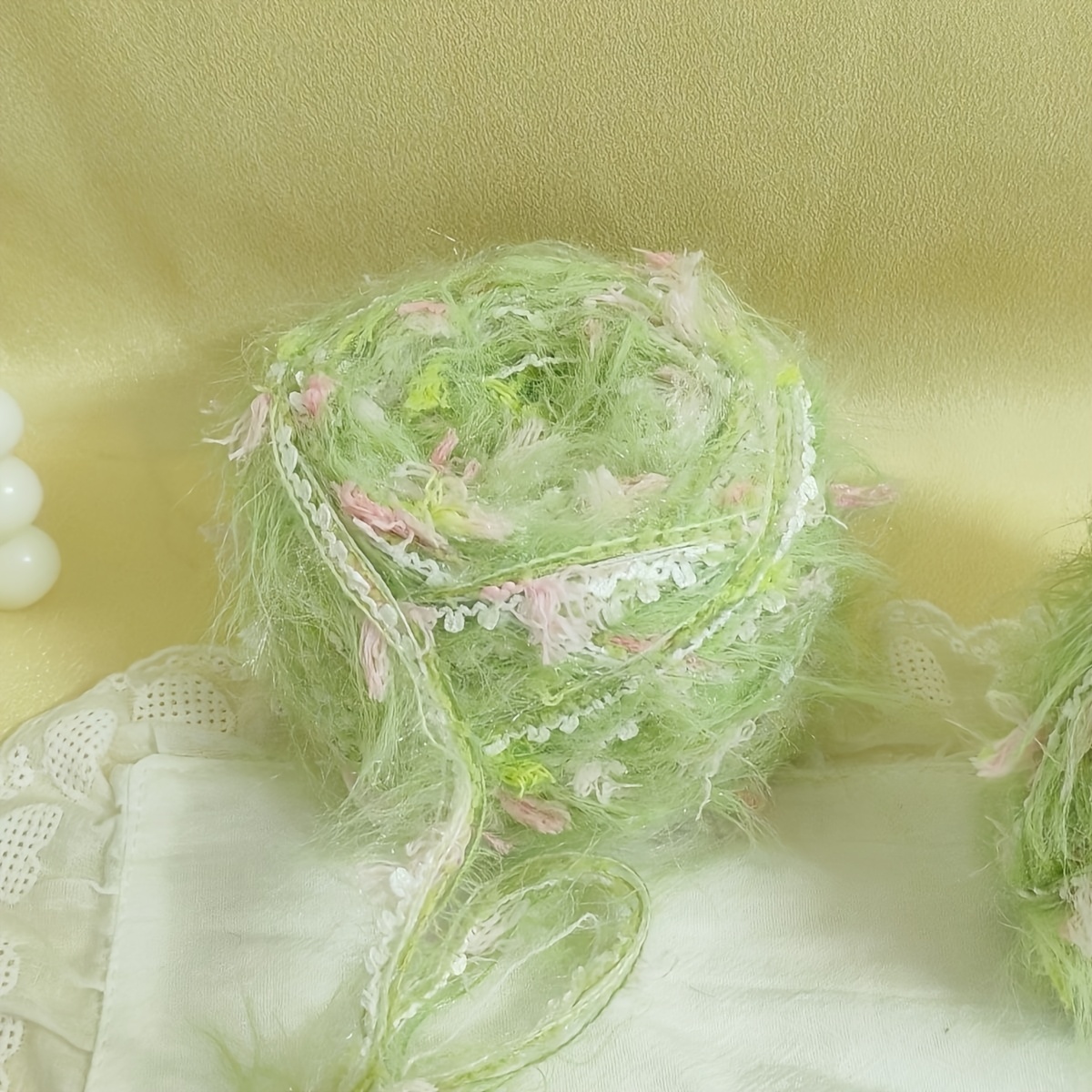 Image of 50g Specialty Hand-mixed Yarn, Handmade Crochet Scarf, Hat, Bag, Hair Tie, Card Holder Material, Vibrant Colors Suitable For Beginners With A Spirit