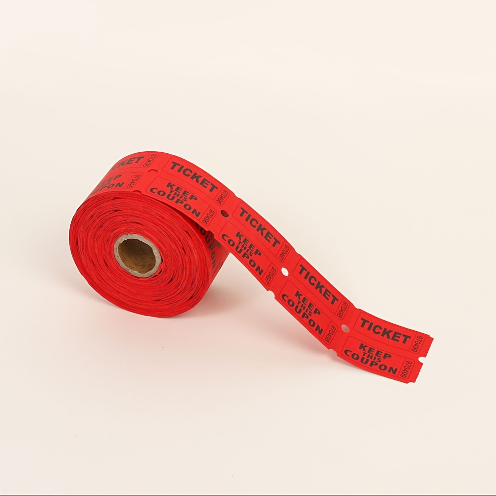 TEMU 1000pcs Classroom Reward Tickets. Each Roll Is 8.5cm In Diameter. Lottery Tickets Suitable For Event Tickets & Invitations, Carnival Vouchers,