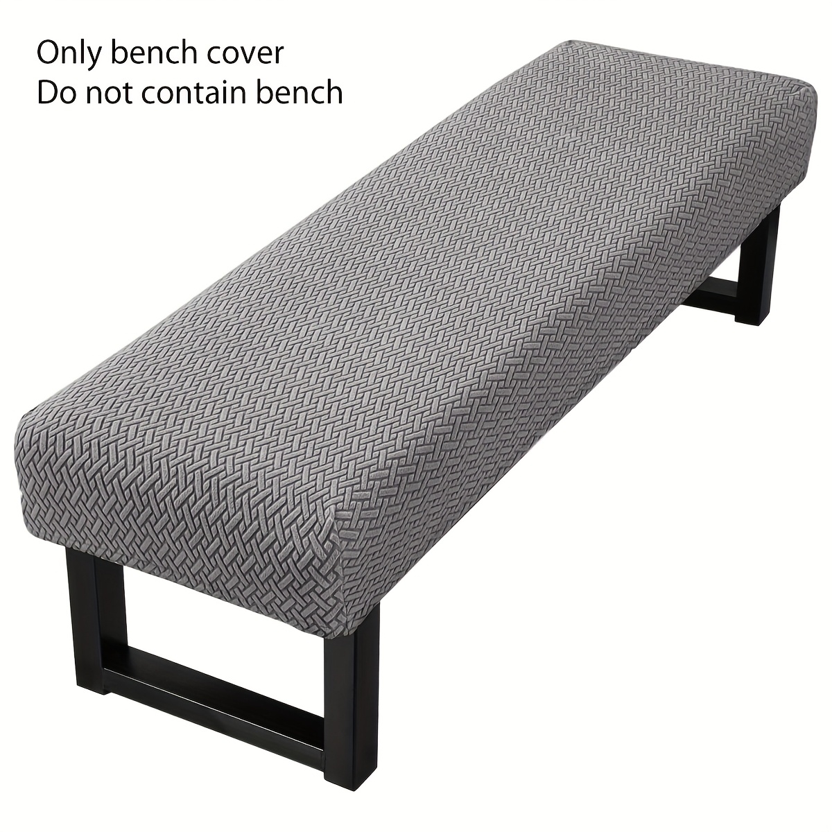 Bench Cover Piano Stool Shoe Changing Stool Elastic Jacquard Protective Cover, Spandex Soft Washable Removable Seat Cover, Suitable For Home, Office, Restaurant, Living Room, Bedroom, Kitchen