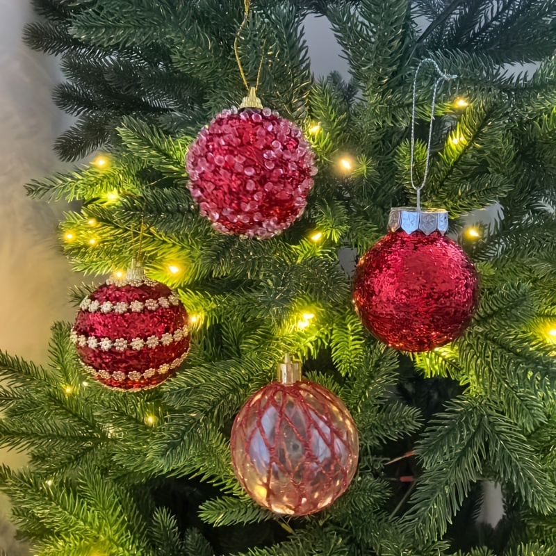 1 set of 16pcs 6cm 2025 new christmas balls suitable for christmas tree indoor living room exhibition outdoor courtyard tree suitable for parties birthdays weddings   classic and practical multi color options   christmas ornament   christmas ball for christmas tree color   christmas ball   christmas bauble christmas decorations   christmas balls Product details 7