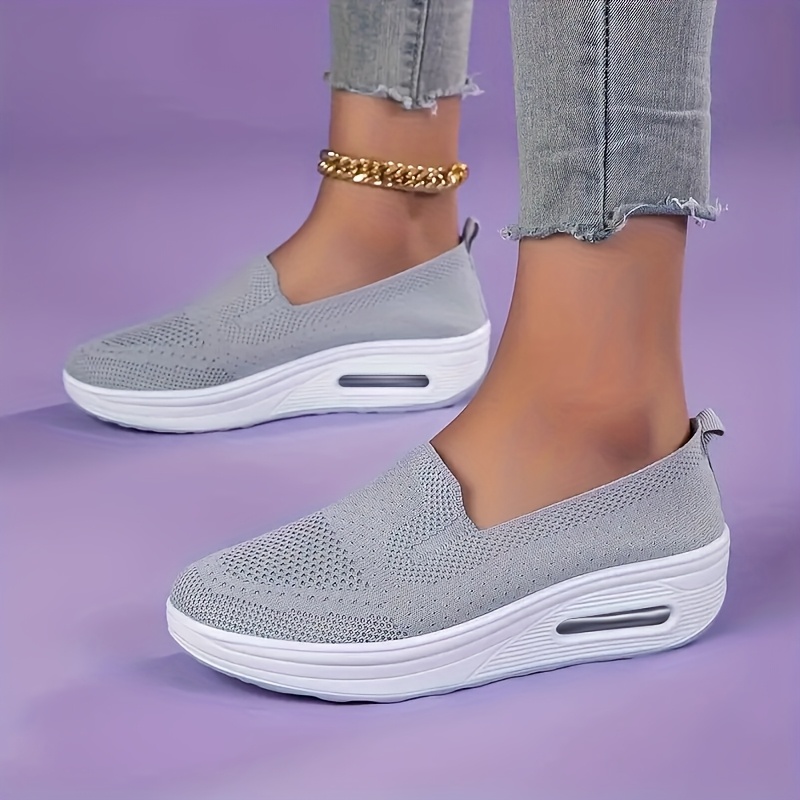 TEMU รองเท้าสตรีแบบ Slip-On หลั่งไฮโซ 2024 ใหม่จod Factory Sour, 2023 ผูกถุงนิดๆ พื้นยอดความสะดวก