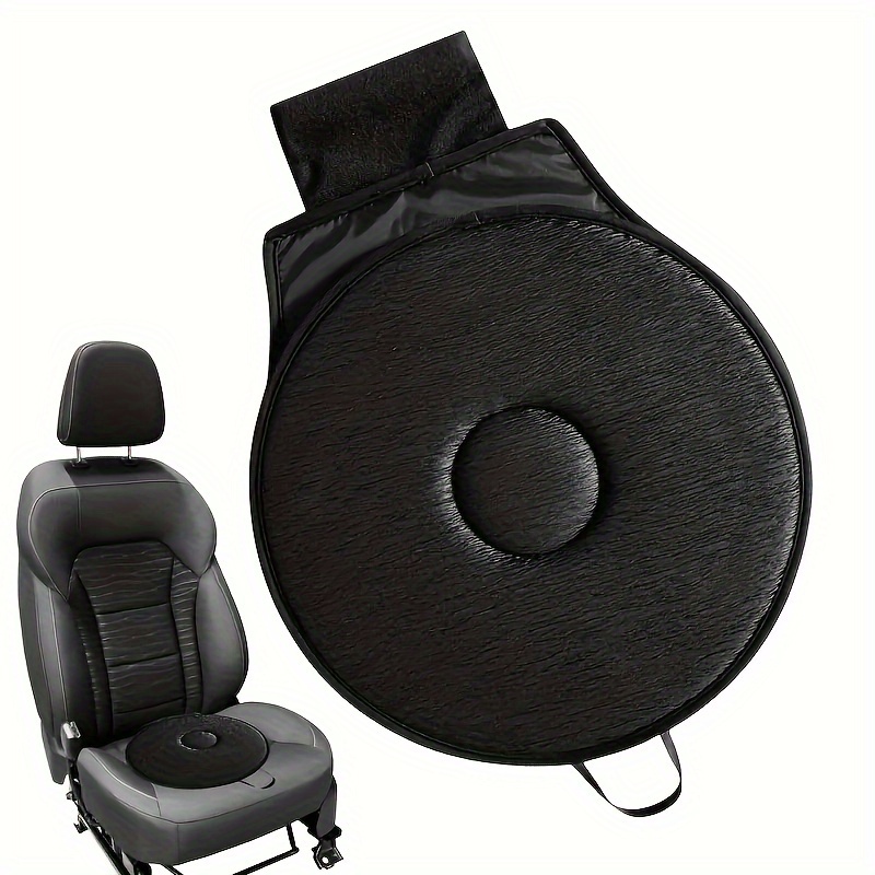 

Coussin de siège de voiture rotatif à toutes les , antidérapante, ronde, matériau , lavable - Ajustement les sièges de voiture