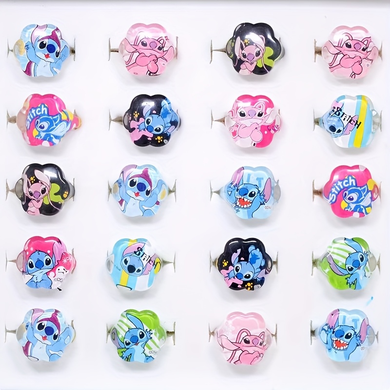 

Random 10 Acrylic Steiffie Animation International Baby Rings For Women And Men, School Gifts, Housekeeping Stationery