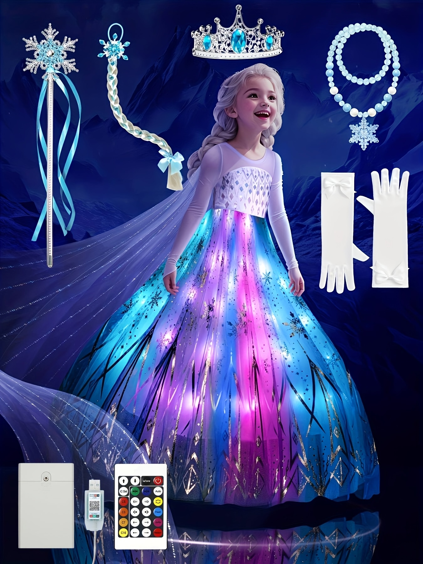 princess dresses sold on Temu United States