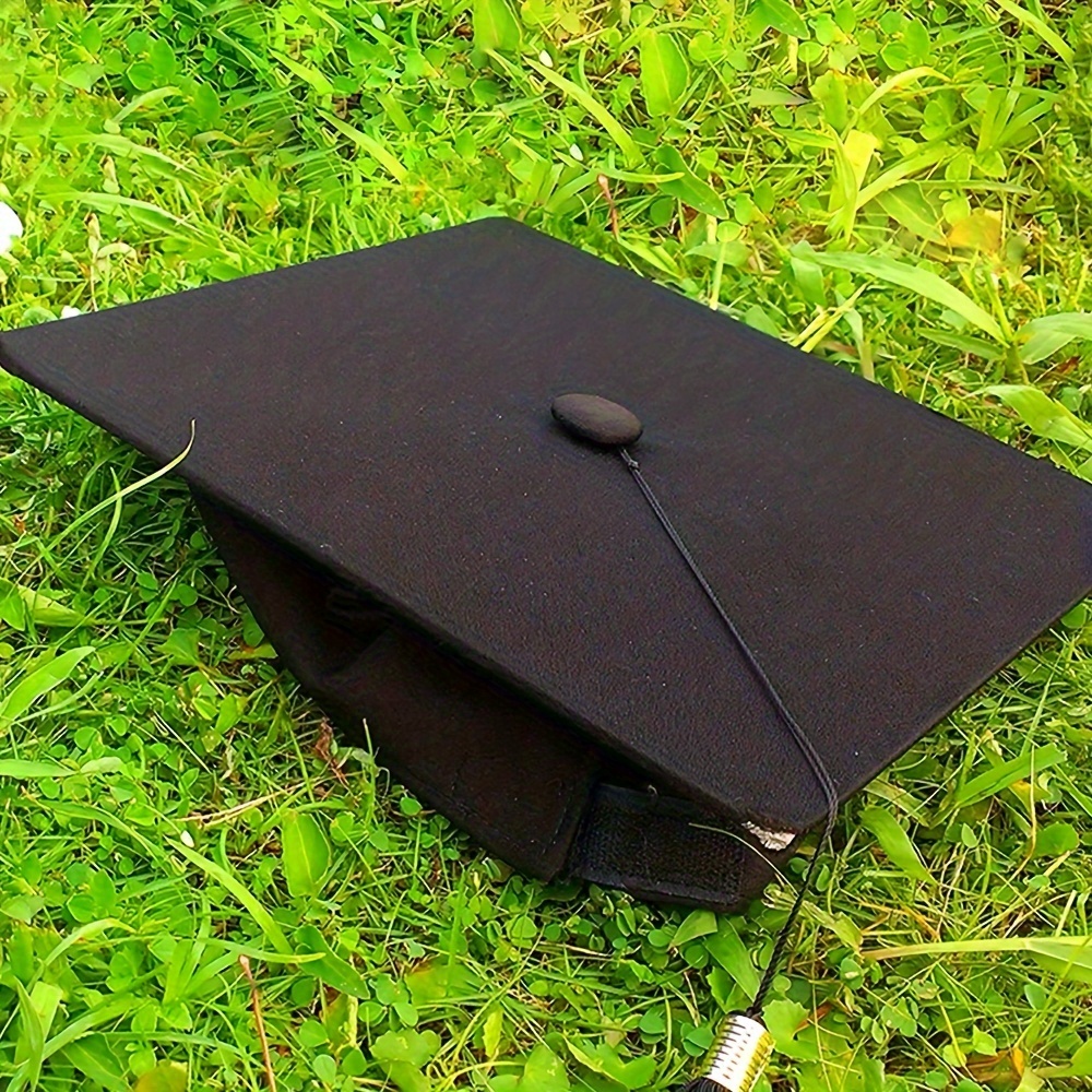 Gorro De Graduación Cuadrado 2026 De 24x24 Cm Con Borla Y Correa Elástica Ajustable, Unisex Para Licenciatura Y Doctorado, Cartón Resistente Para Forma Estable