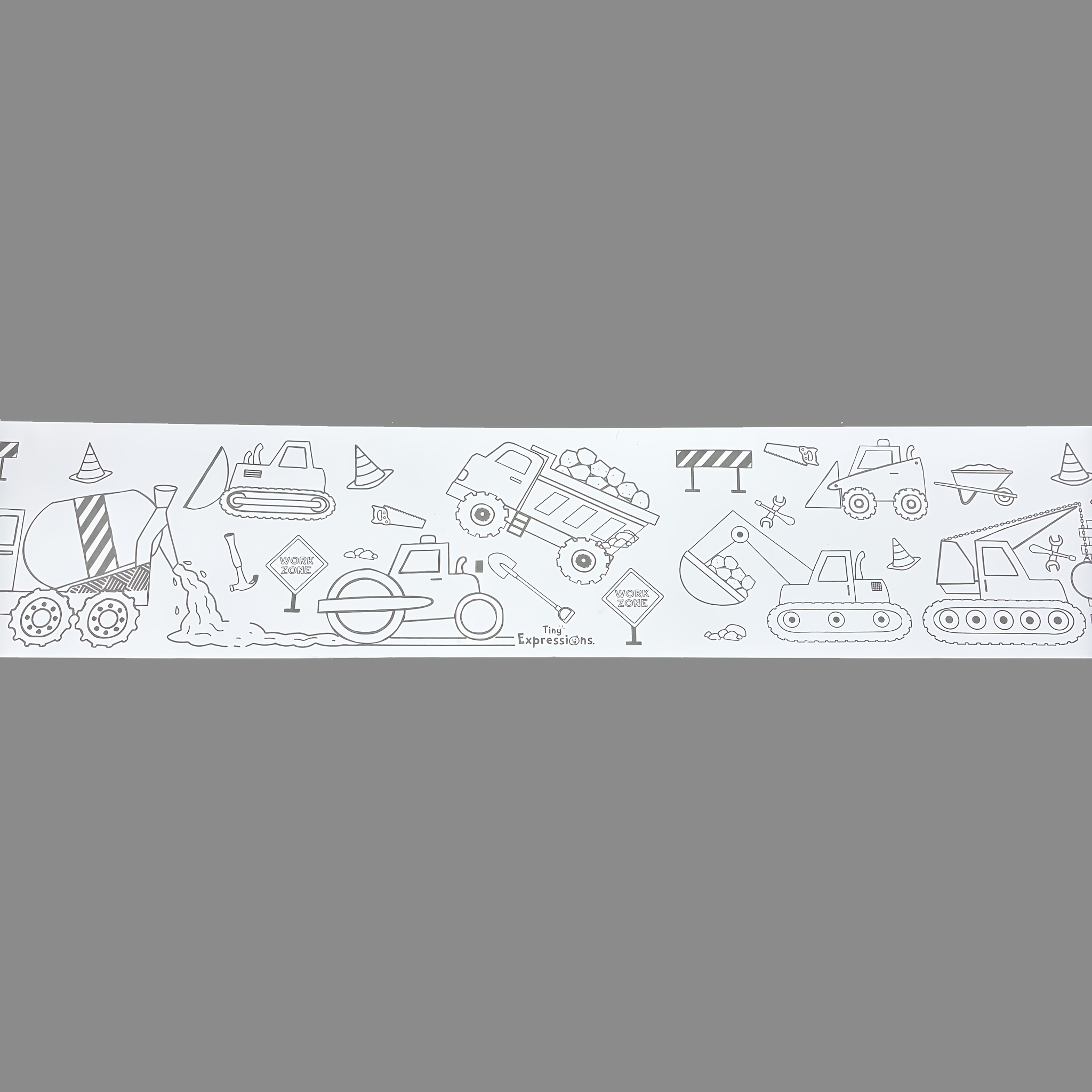 TEMU 3 di Tela Ultra-Lunga per Graffiti Creativi di Veicoli da Costruzione e Pittura Colorabile per Bambini, Molteplici Motivi di Auto da Costruzione