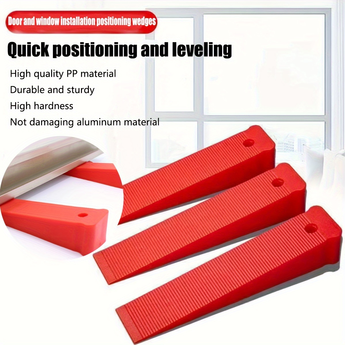 

5pcs Heavy Duty Plastic Shim Set - Flexible, Stackable Levelers For Furniture & Toilets, Ideal For Indoor/outdoor Use