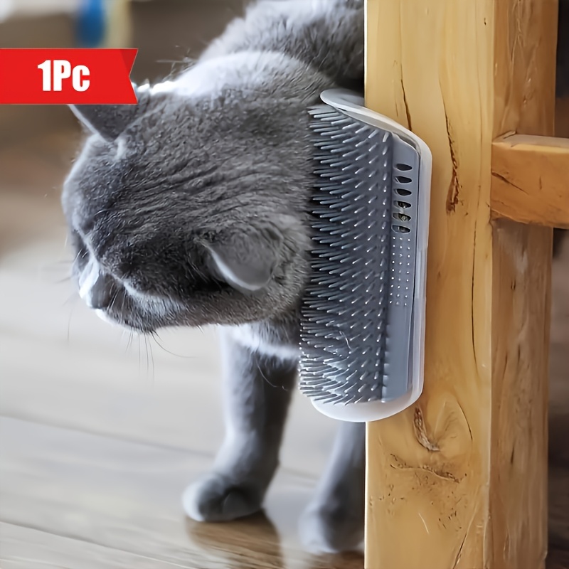 E-shop Katzen-Selbstpflege-Werkzeuge, Horn-Massagekamm, Wandmontierter Kratzbaum für Kurzhaar- Langhaarkatzen, Innenraum-Katzenpflegebürste