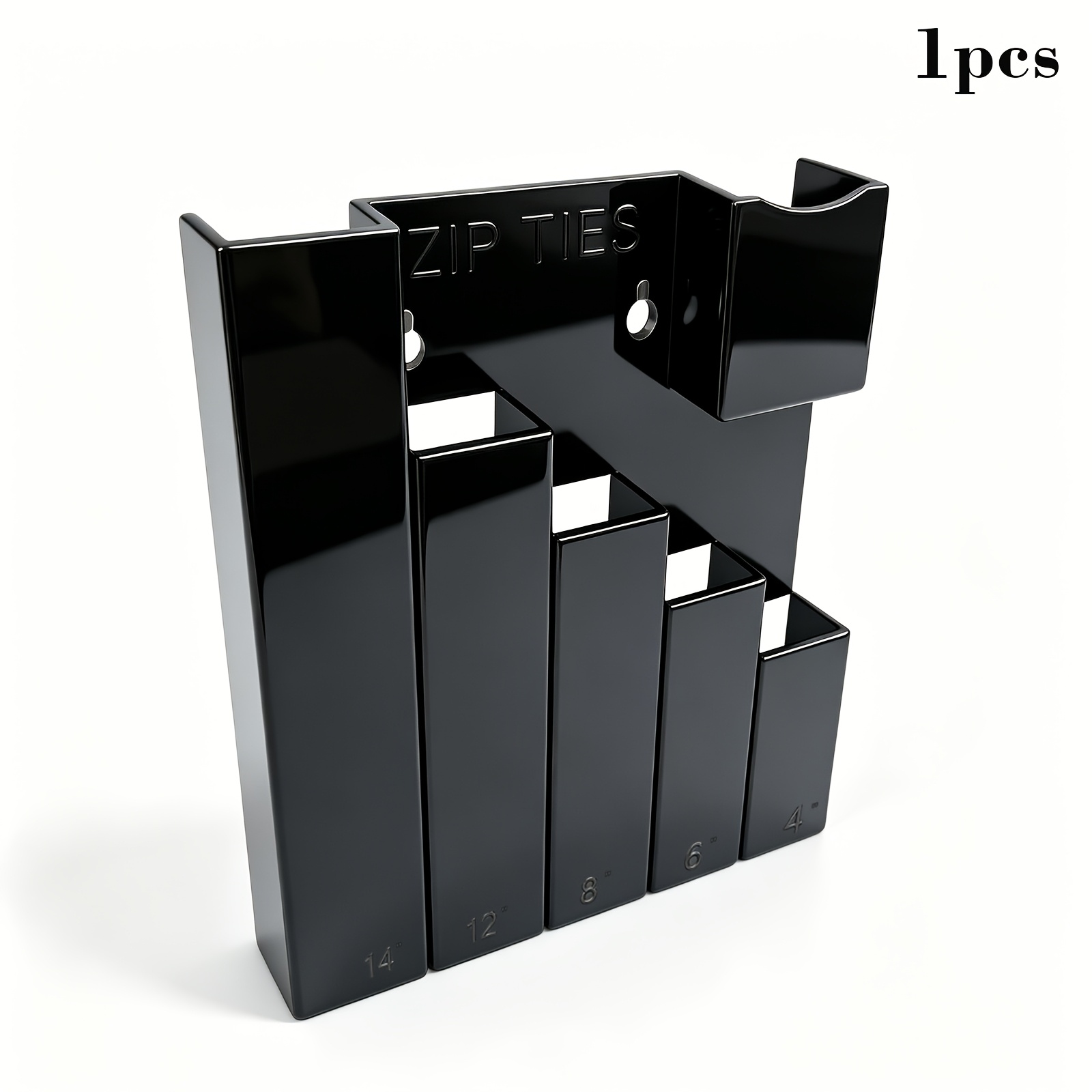 TEMU Unitedpower Cable Tie Holder, Wall Mount Storage Rack Organizer For Workshop, Shed, Garage, Home, Fit Lengths Zip Tie