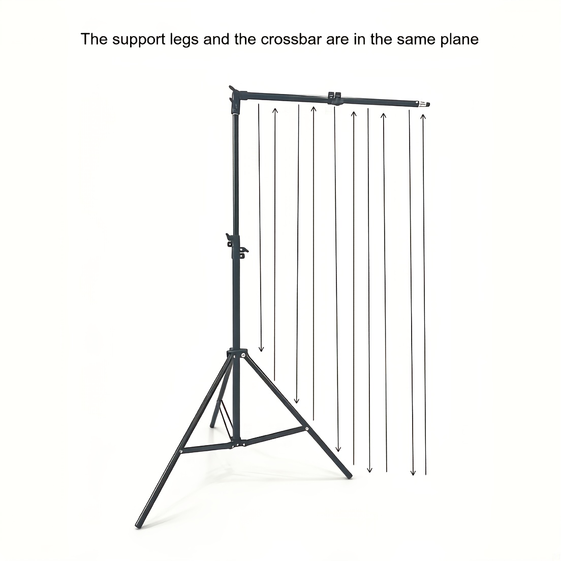 TEMU 170cm/67in Adjustable Overhead Phone Tripod Stand, Floor Mount With Extendable Boom Arm, Foldable Holder For Cooking Videos, Live Streaming,