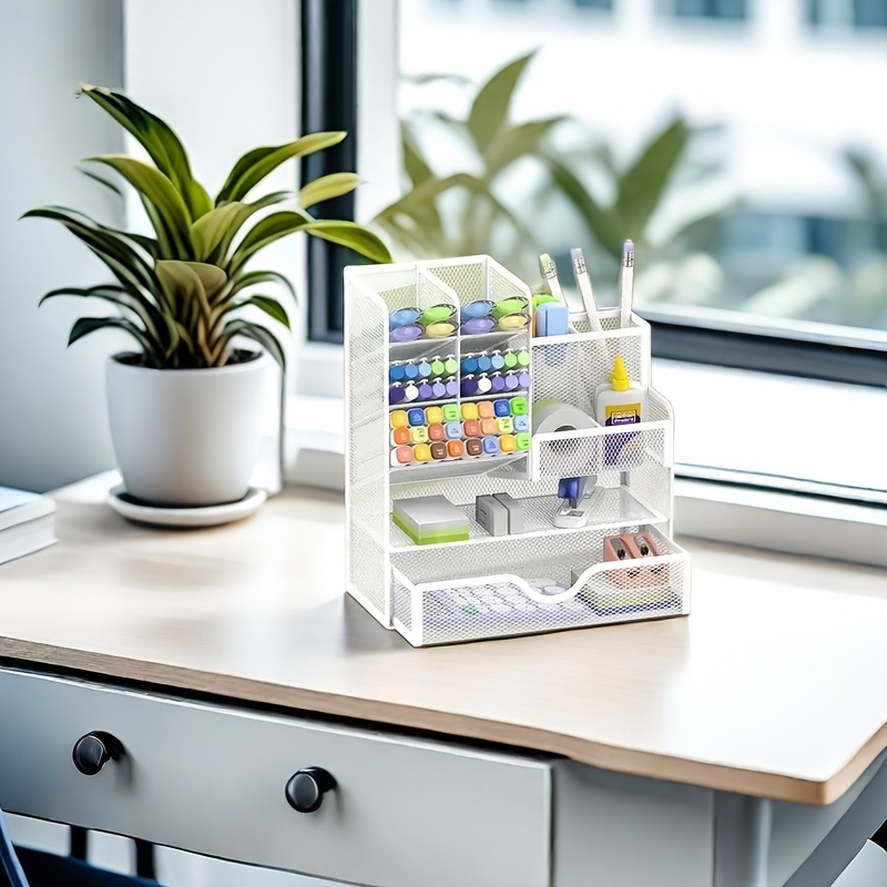 

- Desk Organizer - , No-install Pen And Pencil Holder For Office Supplies