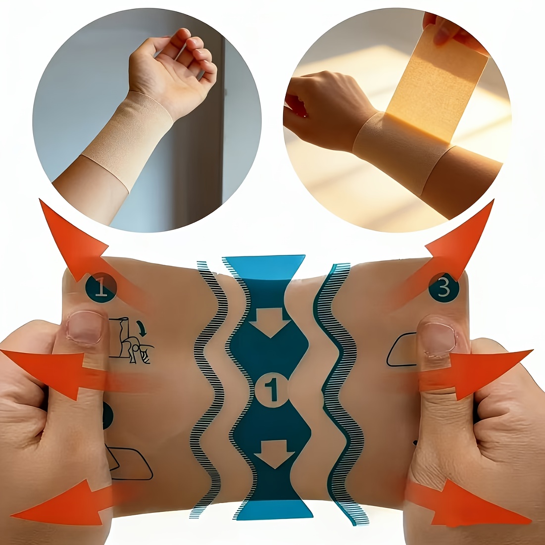 bandage stickers     sizes suitable for home women men the elderly athletes etc to relax relax after sitting for a long   daily use   cut and   used after tearing off Product details 2