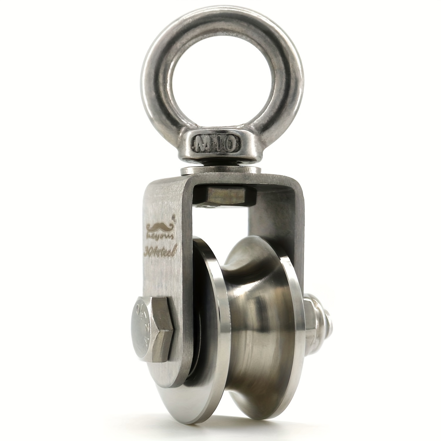 

1pc Heavy Duty 304 Stainless Steel U-type Swivel , Super-silent Bearing, Detachable