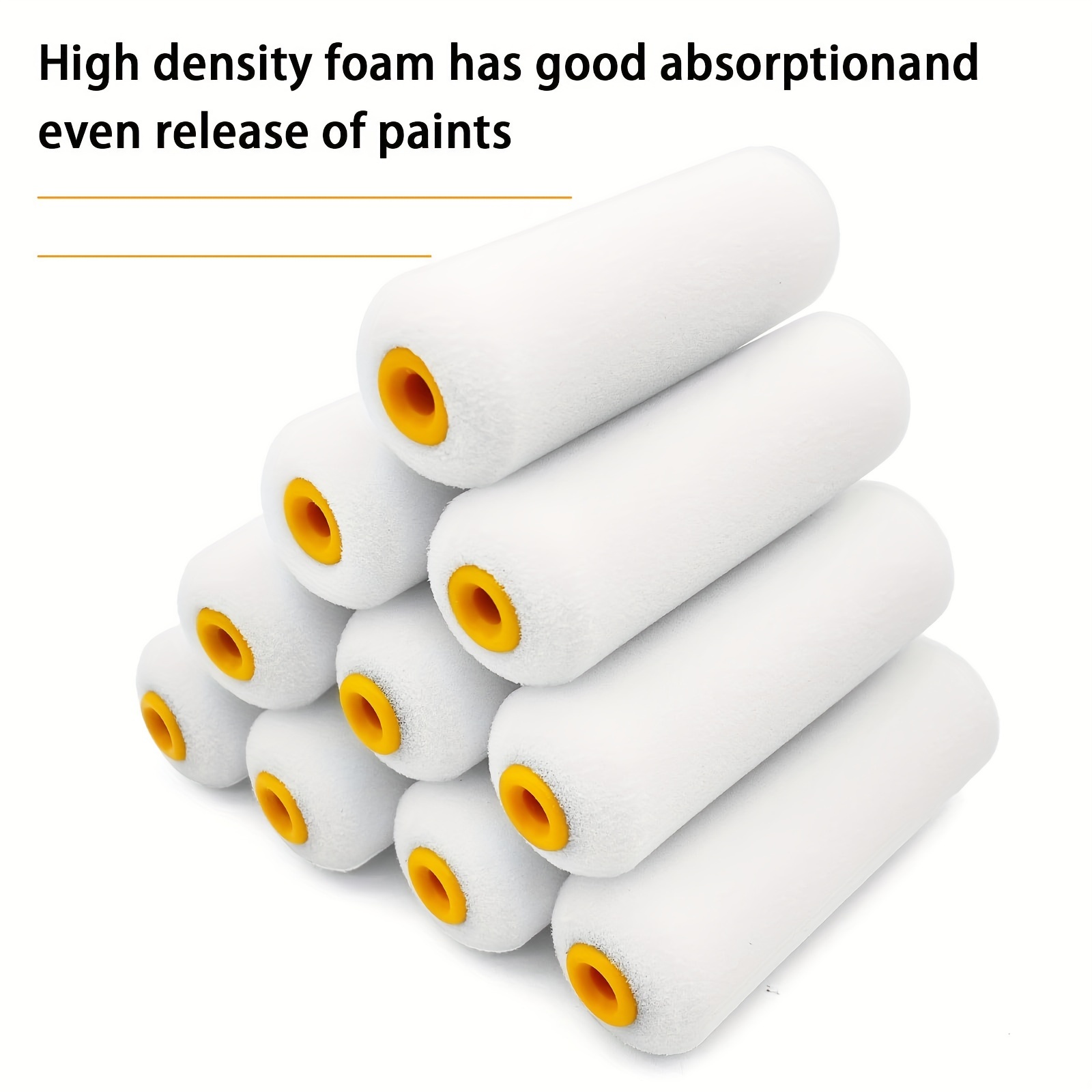 Mini Foam Paint Rollers High density Plastic Paint Roller Temu