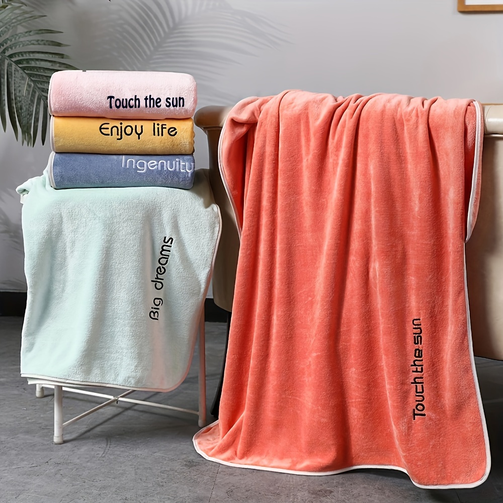 

1pc Super Absorbent Microfiber Towel, Super Soft 35.5" X 70.9" Extra Large Bath Towels, Thickened Lightweight Fast Drying Perfect Towel