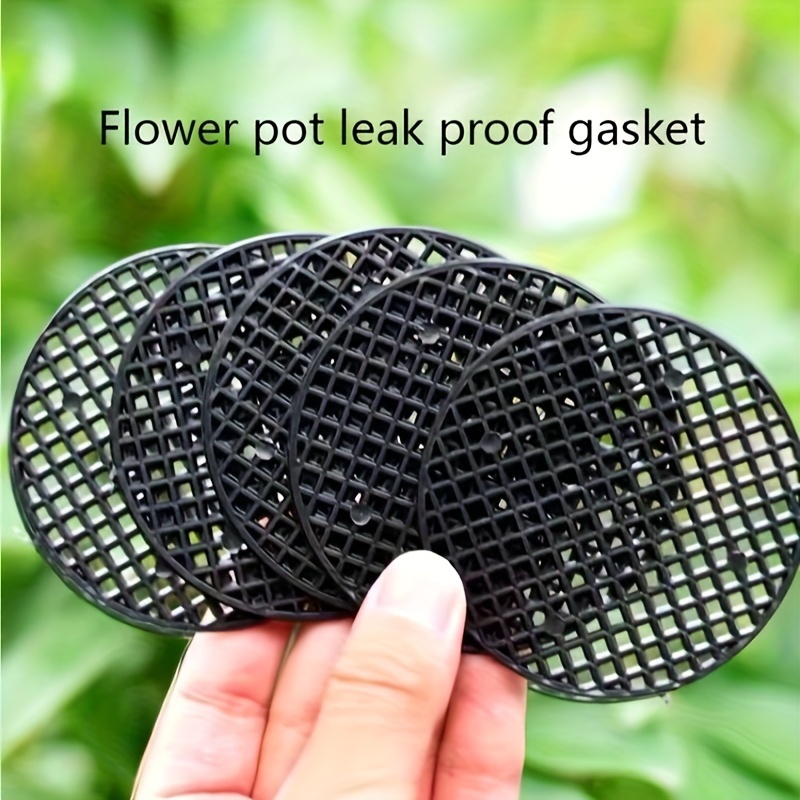 

50pcs, 4.5cm Plastic Round Flower Pot Pot Mat, Leak-proof Soil, Insect-proof Water Filter, Breathable Grid Mat, Flower Bonsai Succulent Pot Spacer