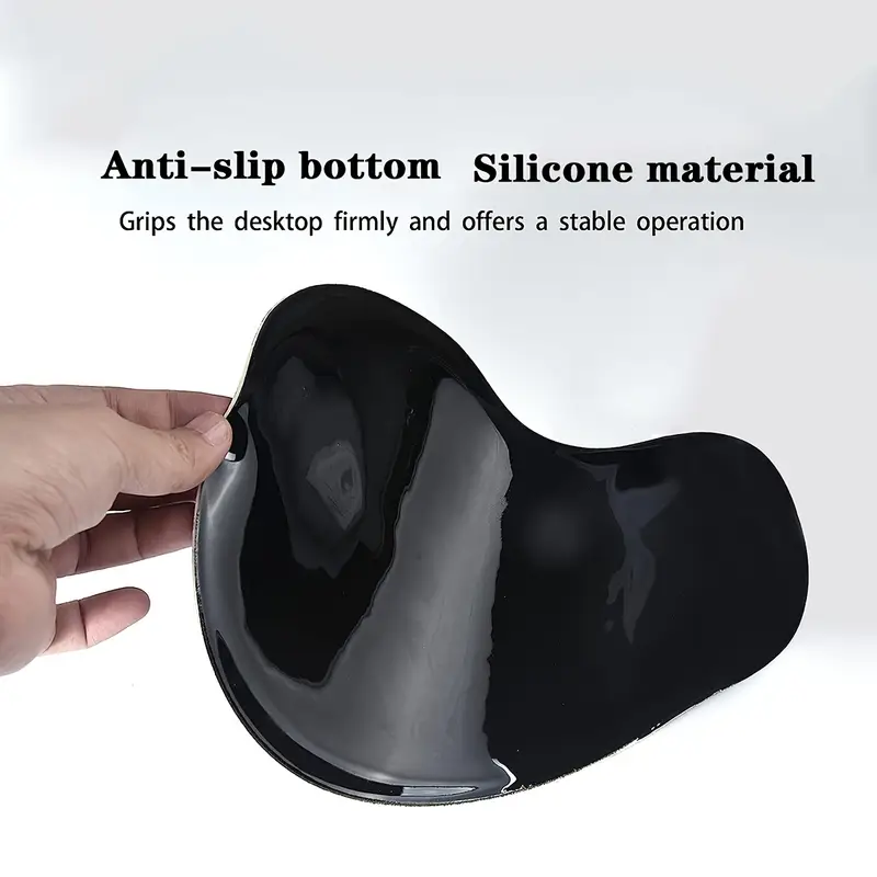 mouse pad with wrist support ergonomic mouse pad with smooth wrist rest comfortable mouse pad suitable for non slip base computer laptop office and home details 1