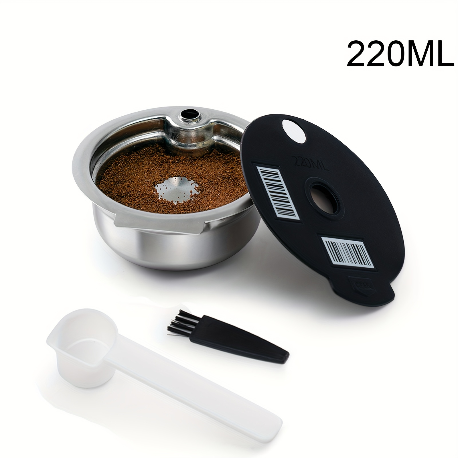 Stainless Steel Reusable Capsule Shell Coffee Capsule Suitable For Series Coffee Machines 60ml/180ml/200ml/220ml
