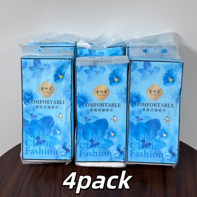 E-shop 8320 Blatt und verdickte Papierhandtücher aus Jungpappelholz - 4 Packungen insgesamt, nicht beschmutzend, starke Wasseraufnahme, verwendet in
