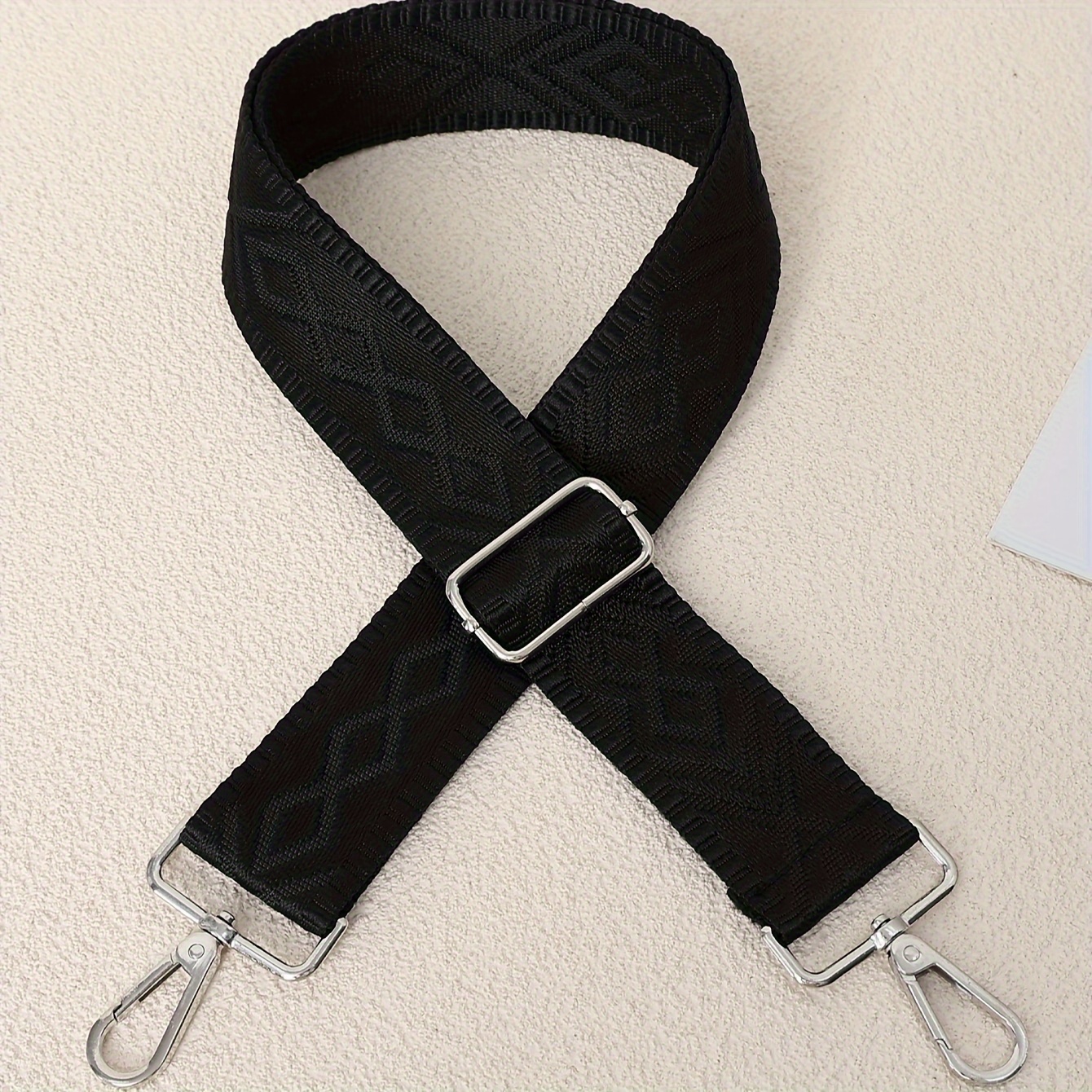 TEMU Adjustable Nylon Crossbody Strap - , Tsa-, -functional Diy Accessory For Luggage & Backpacks