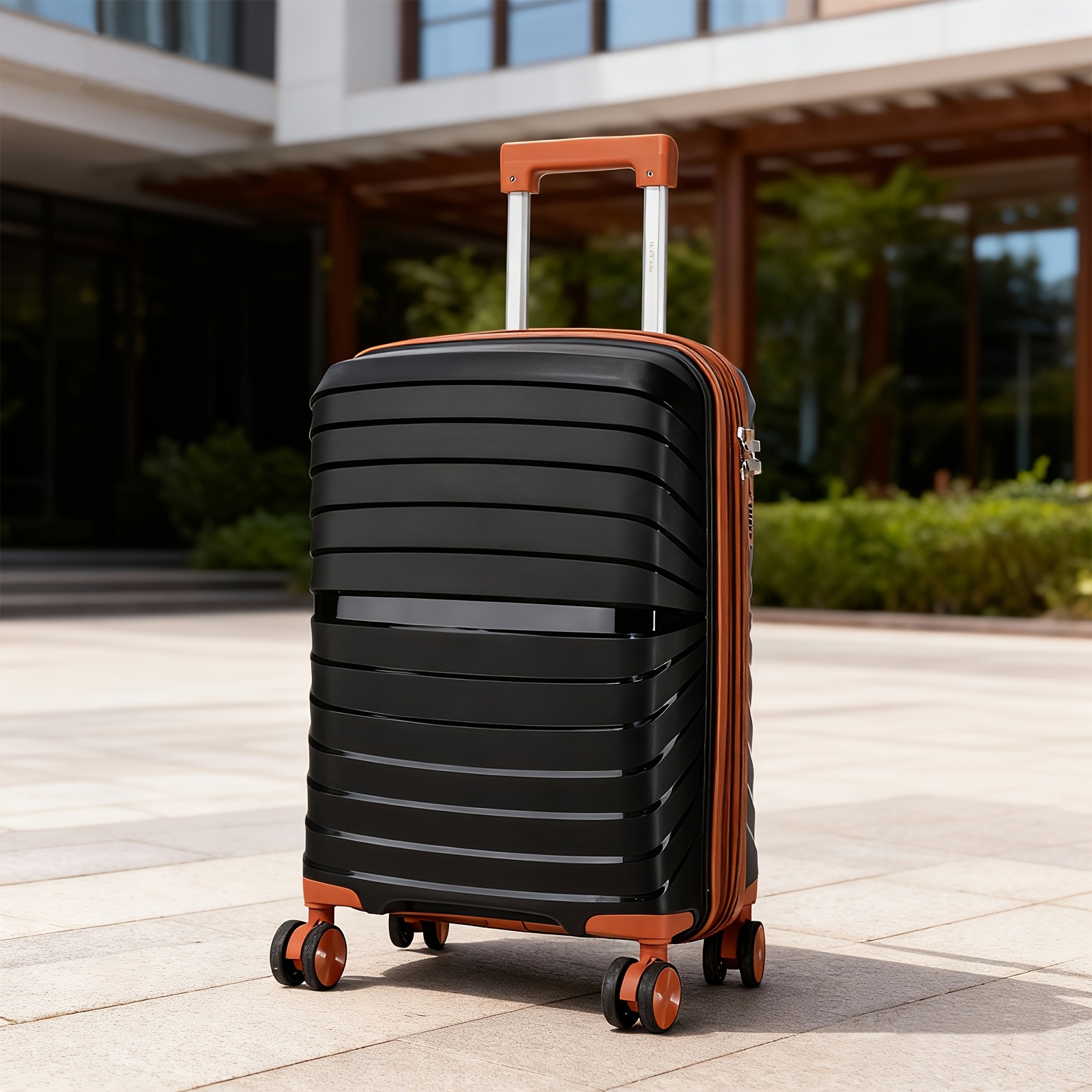 Image of For All-new 100% Pp 20" Luggage | -proof And Non-deformable | Expandable Space | Airline-approved Carry-on | Versatile For Travel And A Perfect Thoughtful Gift For