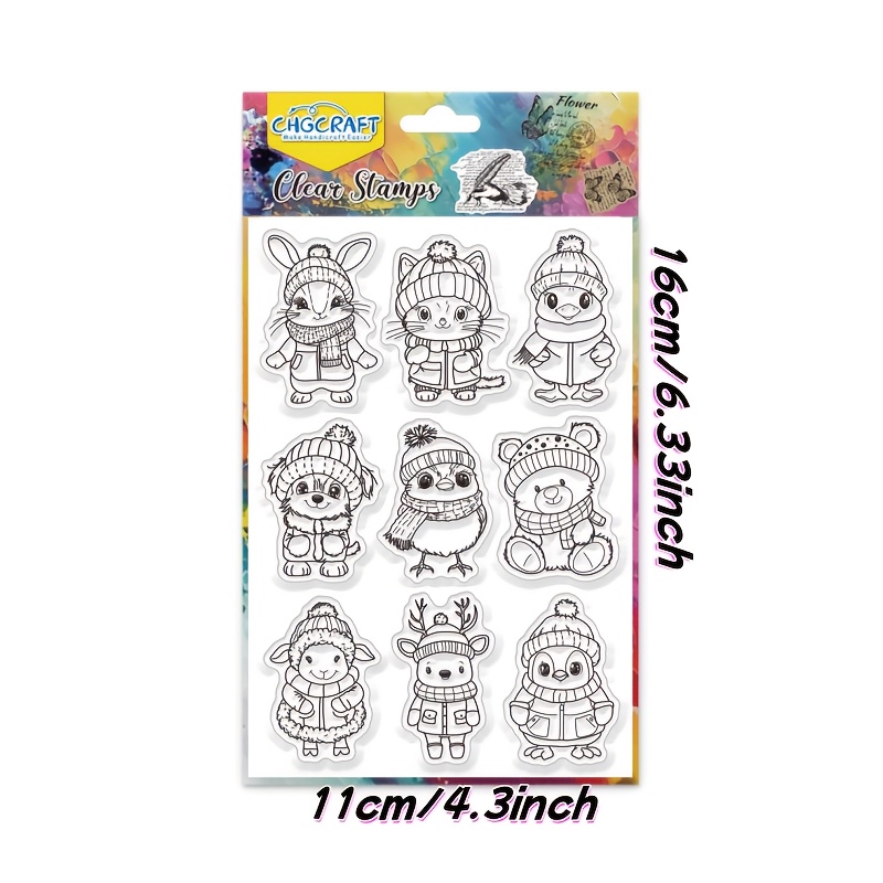 1pc Animal-themed Transparent Silicone Stamp For Card Making, Scrapbooking & Diy Paper Crafts
