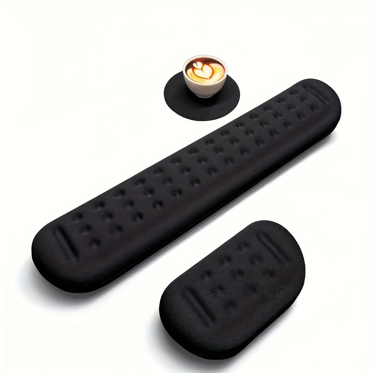 3pcs Wrist Rest Set Keyboard And Mouse Wrist Rest, Ergonomic Gel Pad For Desk, Memory Foam Support For Office, Gaming, Computer, Laptop