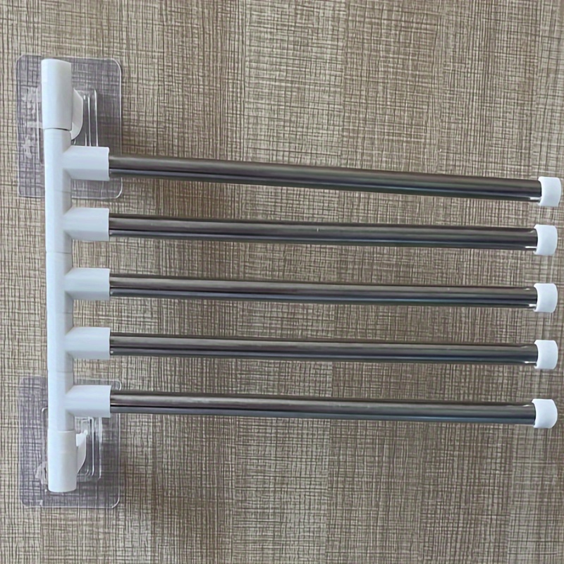 TEMU -saving Stainless Steel Rack - No-drill, Wall-mounted Organizer Suction Cups For Bathroom Storage